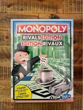 Monopoly Rivals Edition Board Game 2 Player Hasbro